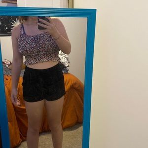 Floral print crop top